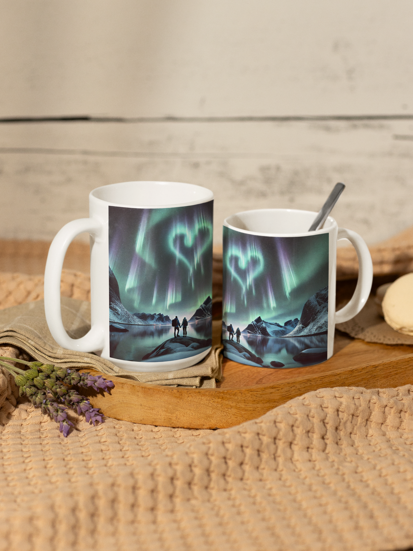 Heart of the Northern Lights | 15 oz Ceramic Mug